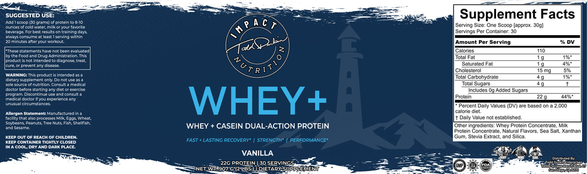 Whey+ - Whey + Casein Protein