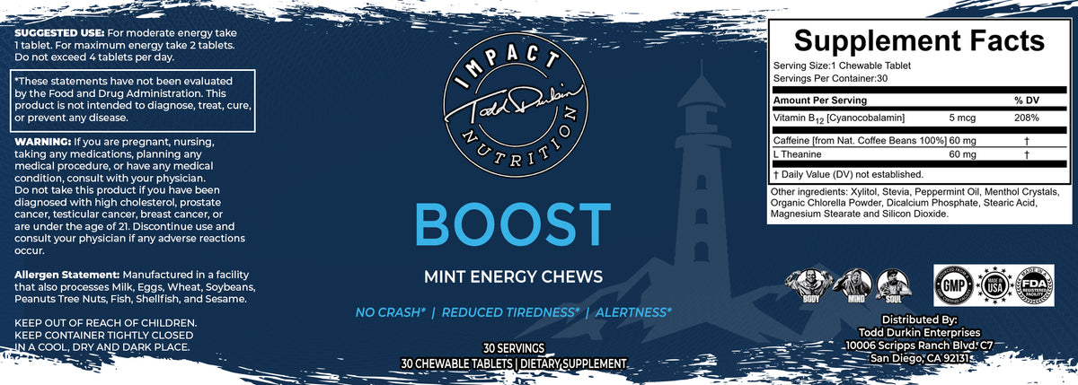 Boost Mint Energy Chews